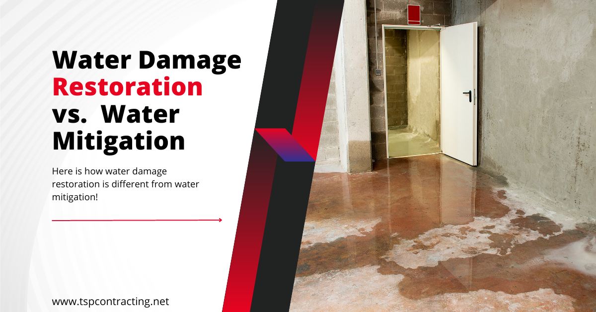 What’s The Difference Between Water Damage Restoration And Water Mitigation